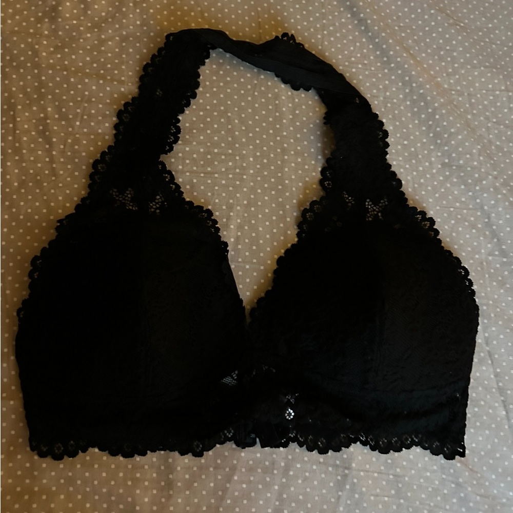 Lace halter bralette
